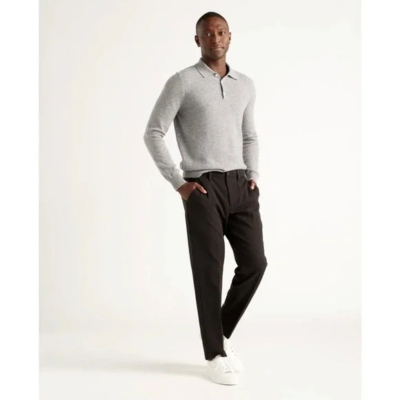 QUINCE Black Ultra-Stretch 24/7 Smart Chino NWT Size32x34 - Picture 1 of 15